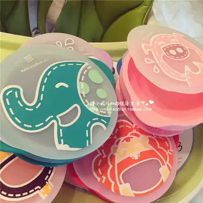 Canadian marcus baby baby tableware non-staple food bowl silicone suction bowl training Bowl anti-drop lid