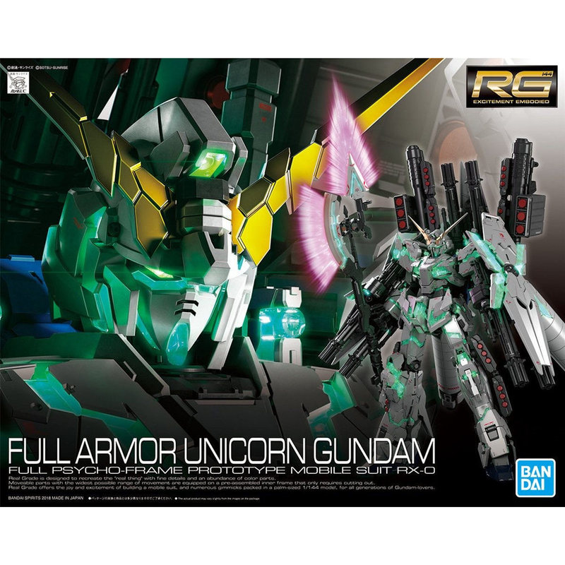 Bandai Assembled Rg 1/144 30 Fully Equipped Unicorn Rx-0 Unicorn Final Battle Style Bandai Assembled Rg 1/144 30 Fully Equipped Unicorn Rx-0 Unicorn Final Battle Style