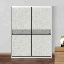 Closer door push and draw cabinet door Custom Modern simple moving door titanium - magnesium alloy solid wood sliding door wear - resistant closet door