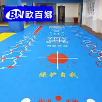 Orbaina gym functional mat mall pattern custom glue childrens basketball stadium sports floor
