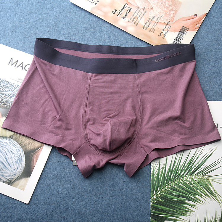 3 Gửi 1 Spider bí mật Mens Panties Mordale mềm nghi Stylish Plain Màu Mens phẳng quần Unduminsed 5147.