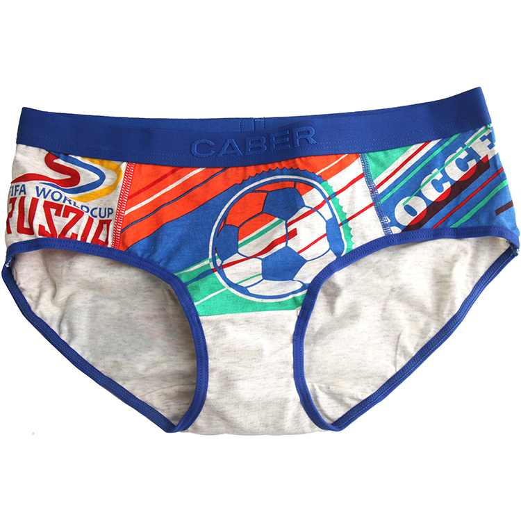 Cặp đôi đồ lót Carberi sáng tạo World Cup quần boxer nam nữ tam giác mod bông UM147 UL247 quần lót phụ nữ