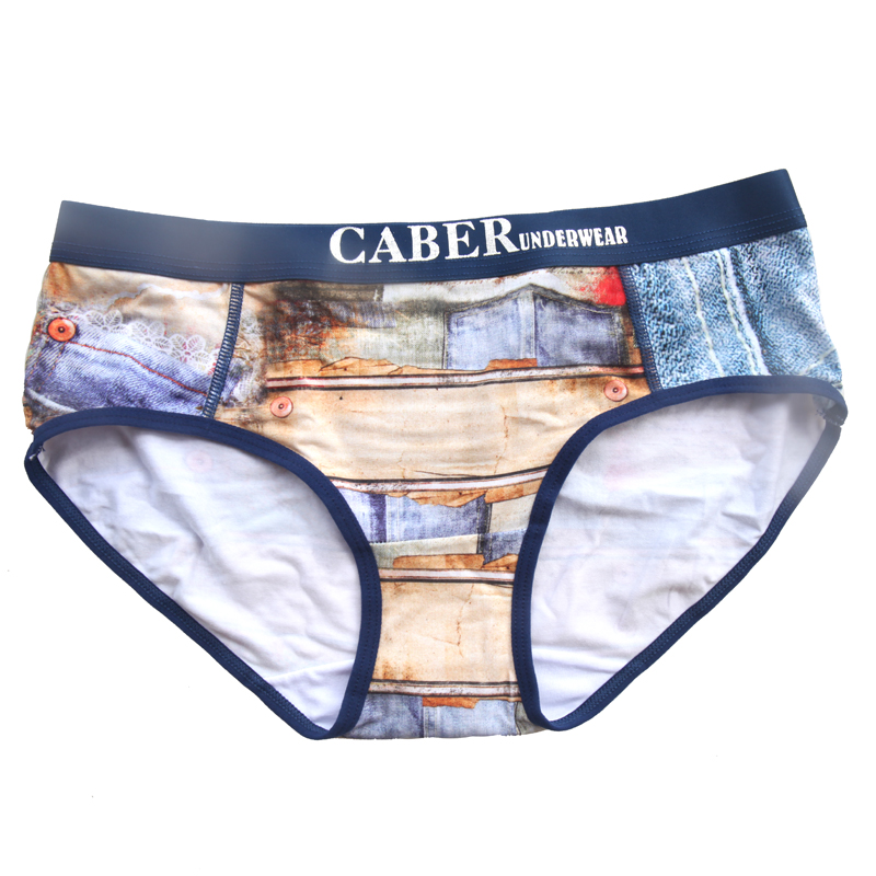 Kabri cặp đôi đồ lót denim màu xanh modal cotton quần lót nam gợi cảm UM120 UL220 quan lot nam