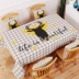 Bắc Âu Mỹ đơn giản khăn trải bàn bằng vải cotton và khăn trải bàn không thấm nước dùng một lần nhỏ tươi tròn bàn hình chữ nhật tùy chỉnh