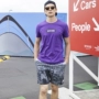 Kỳ nghỉ hè bên bờ biển Sanya du lịch quần áo nam phù hợp với quần short bãi biển cotton tay ngắn T-shirt thương hiệu quần bơi - Quần bãi biển 	quần đi biển giá rẻ	