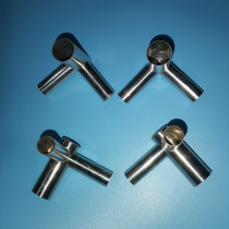 Mosquito net bracket accessories Triangle through joint Aluminum alloy floor princess bed base presser foot fixed buckle thickened three-way