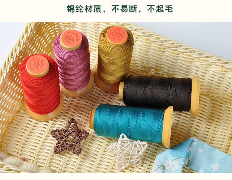 Vàng ba sợi cá 12 dây bện 210D tháp vòng tay vòng dây nylon quanh co dây DIY vật liệu dây thừng - Vòng đeo tay Clasp