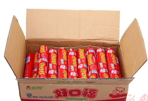 Gong is good-mouth Ham gut 125g*18 full box of sausage