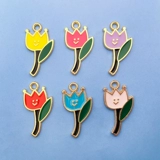 Металлическая подвеска, чехол для телефона подходит для мужчин и женщин, мультяшный аксессуар, в цветочек, в корейском стиле, подарок на день рождения