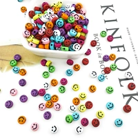 6 мм красочные черные слова и улыбающиеся лица 100