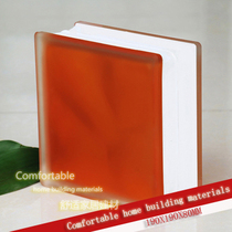 Orange Frosted Inner Color Color Sevee Glass Brick Bar Genguan Toilet Partition Wall Manufacturer Direct Sale Recommendation