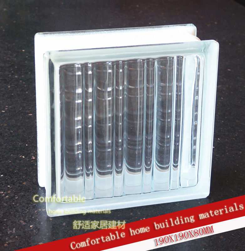 Imported 80055 transparent white glass brick bathroom toilet entrance toilet partition wall manufacturers direct sales