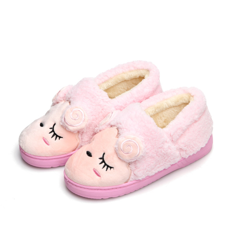 Pantoufles enfants en suède pour hiver - semelle caoutchouc - Ref 1031263 Image 6