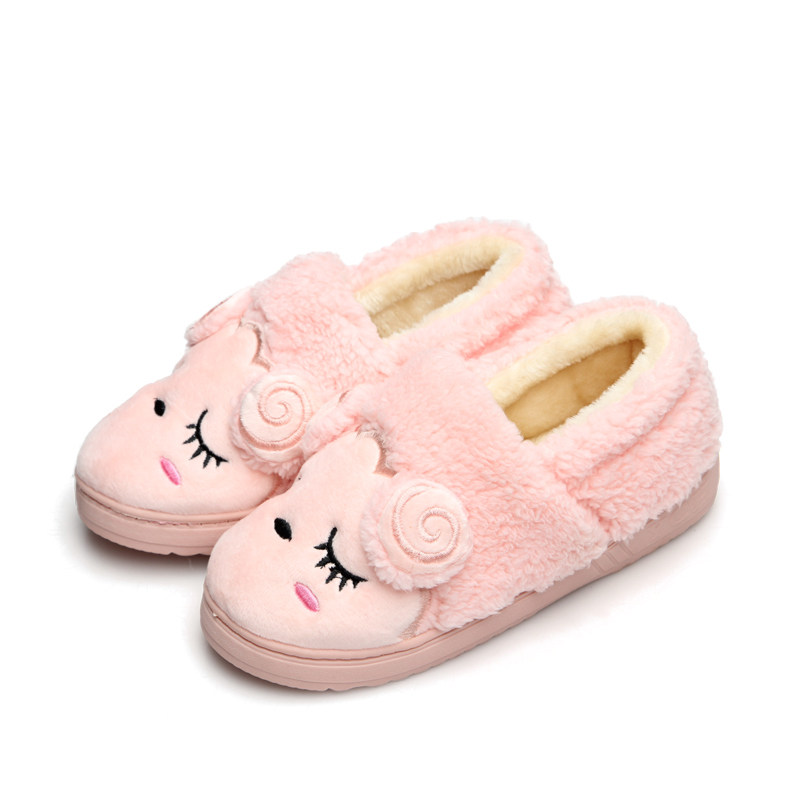 Pantoufles enfants en suède pour hiver - semelle caoutchouc - Ref 1031263 Image 7