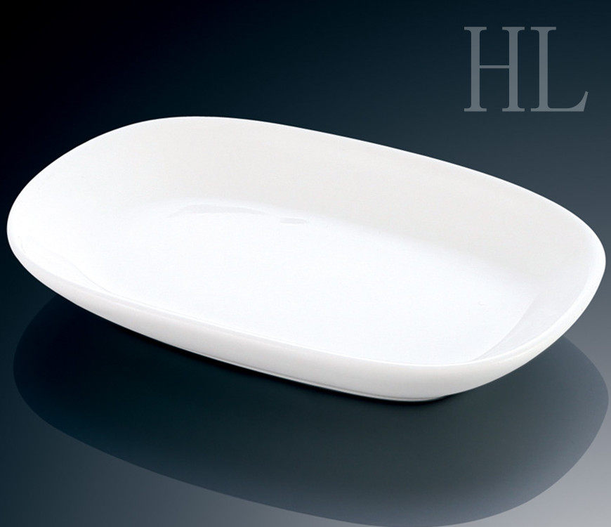 Hotel pure white white ceramic round head towel dish soap dish napkin dish snack dish towel tray 5 inch dish