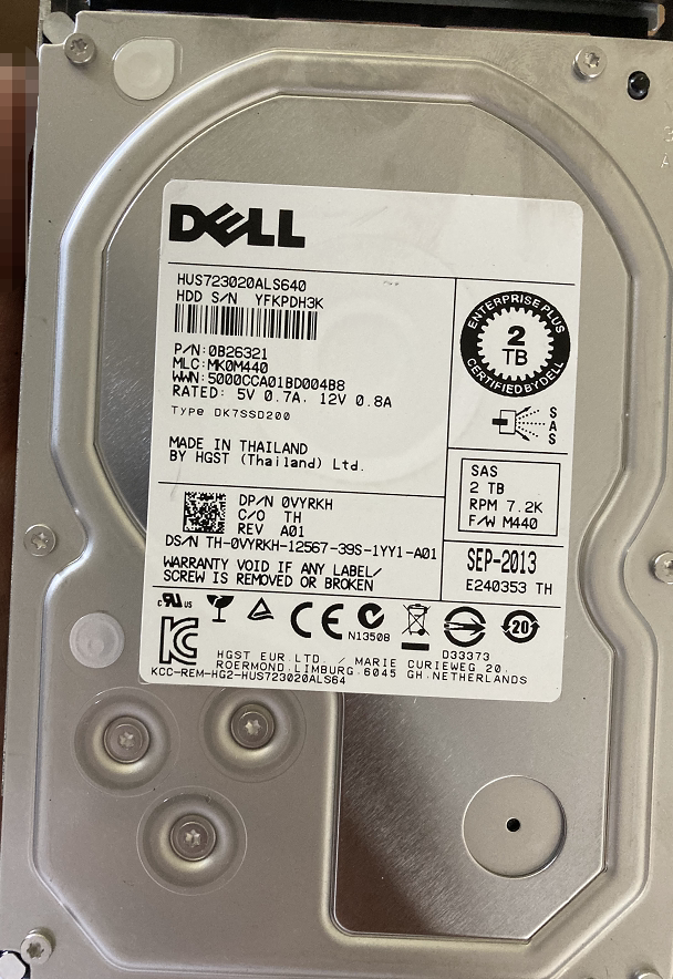 Support DELL HUS723020ALS640 2TB SAS HDD