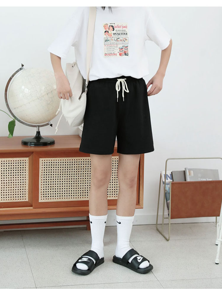 (Spot)Loyal dog small eight pear-shaped homemade summer knock thin der shorts cool and versatile casual meat cover female h