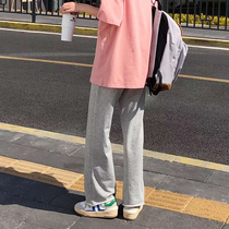 (Spot Y) Loyalty Dog Small Eight Pear Shaped Homemade Y-Road Long Distance College Cute Casual Pants Teen Girl THIN SPRING