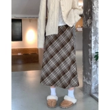 Осенняя ретро юбка, подходит для подростков, по фигуре