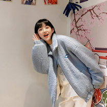 (Spot) loyal dog Small eight pear shaped homemade cloud sandwich cute girl warm lamb hair coat 2021 Winter