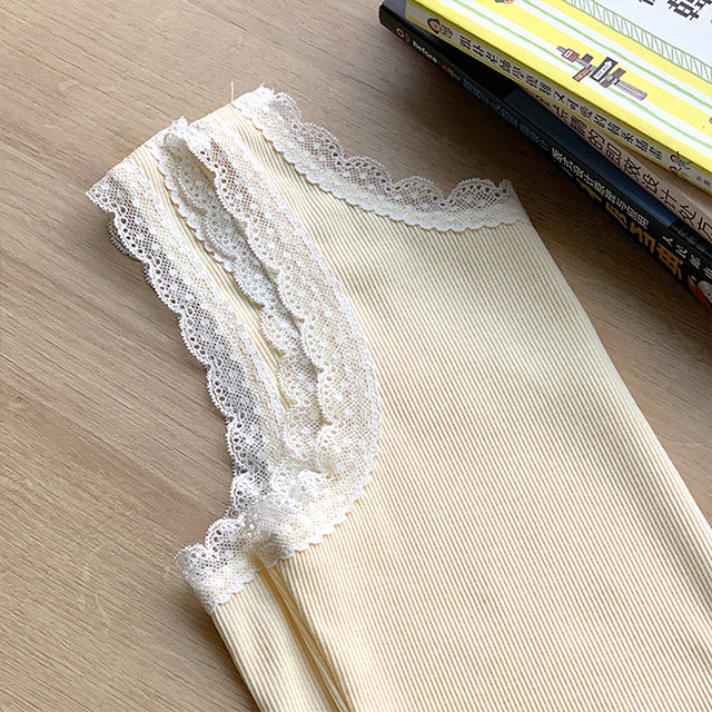 Lace collar knitted slim fit inner vest suspender spring ຮູບແບບໃຫມ່ສໍາລັບແມ່ຍິງ