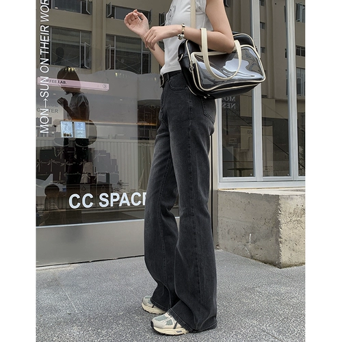 Джинсы, ретро эластичные штаны, по фигуре, подходит для подростков