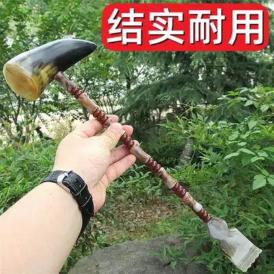 Horn hand-held Manual massager back waist cervical spine slapping stick Meridian back beat hammer neck shoulder