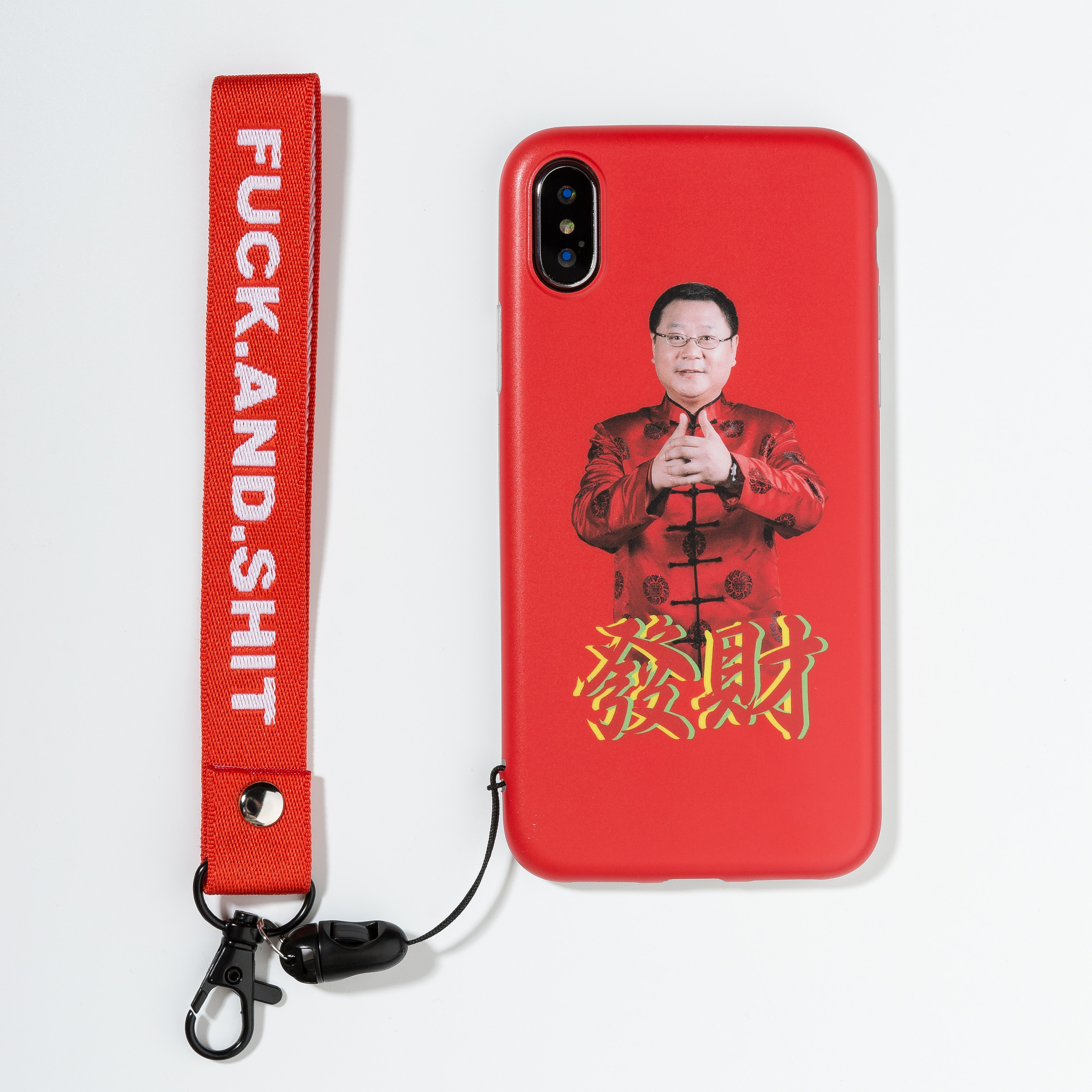 Flower Clams and Crater Tide Creativity Original Suitable for Apple Phone Hanging Rope Short Hand Rope Key Buckle Hanging Ornament