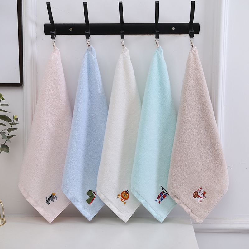 4 small square towels baby baby's household with small towels to wash the face with wash face