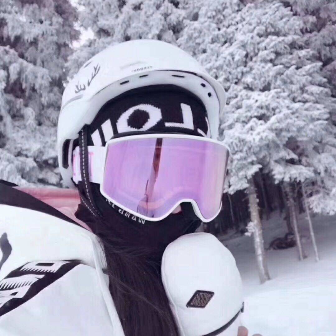 19-20 Terror snow mirror veneer double board Ski mirror for men and women Ski Mirror Double Lens Windproof