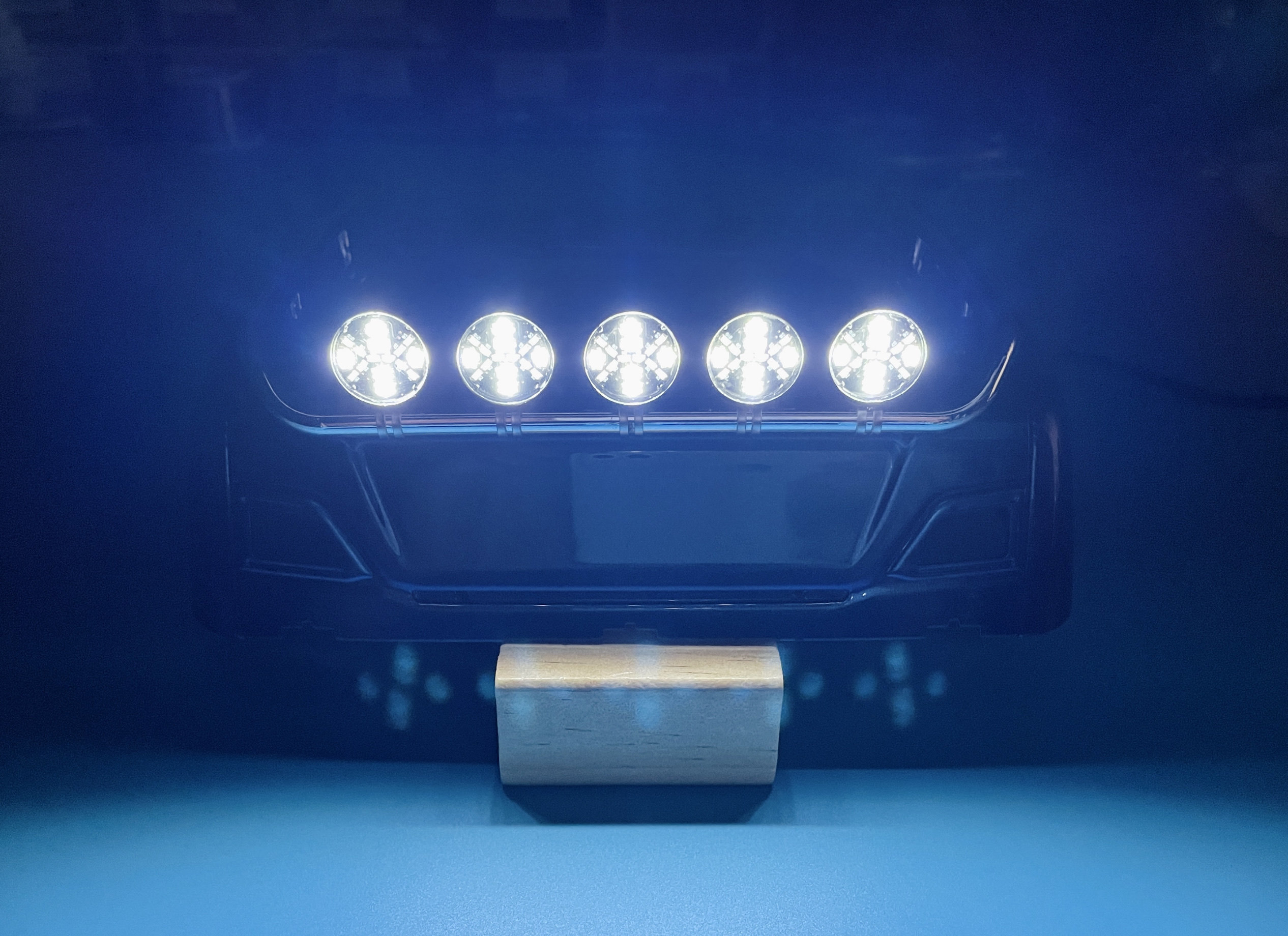 RC-Truck LED Hochleistungs-Deckenscheinwerfer Zweifarbiges Zusatzlicht für 1/14 Tamiya 1/10 RC Crawler Auto TRX4 DIY – Detail 6