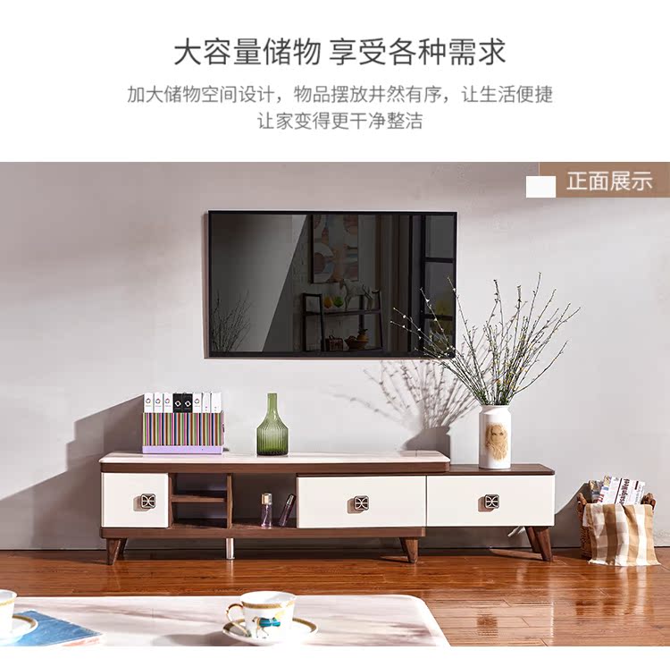 Bàn cà phê TV kết hợp tủ giải trí đa chức năng bàn cà phê đơn giản hiện đại căn hộ nhỏ phòng khách bộ bàn ghế - Bộ đồ nội thất mẫu bàn ghế phòng khách hiện đại