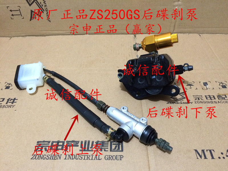 Integrity Accessories Zhenshen ZS250GS Rear Disc Brake Pump ZS200GS Rear Disc Brake Upper Pump Down Pump-Taobao