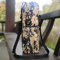 Large capacity simple straight tube carry warm water cup bag cover 5 liters camouflage black nylon waterproof bag