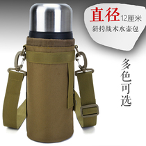2022 New Men thicken outdoor mountaineering kettle hanging bag shoulder slope camouflage insulation cup cover