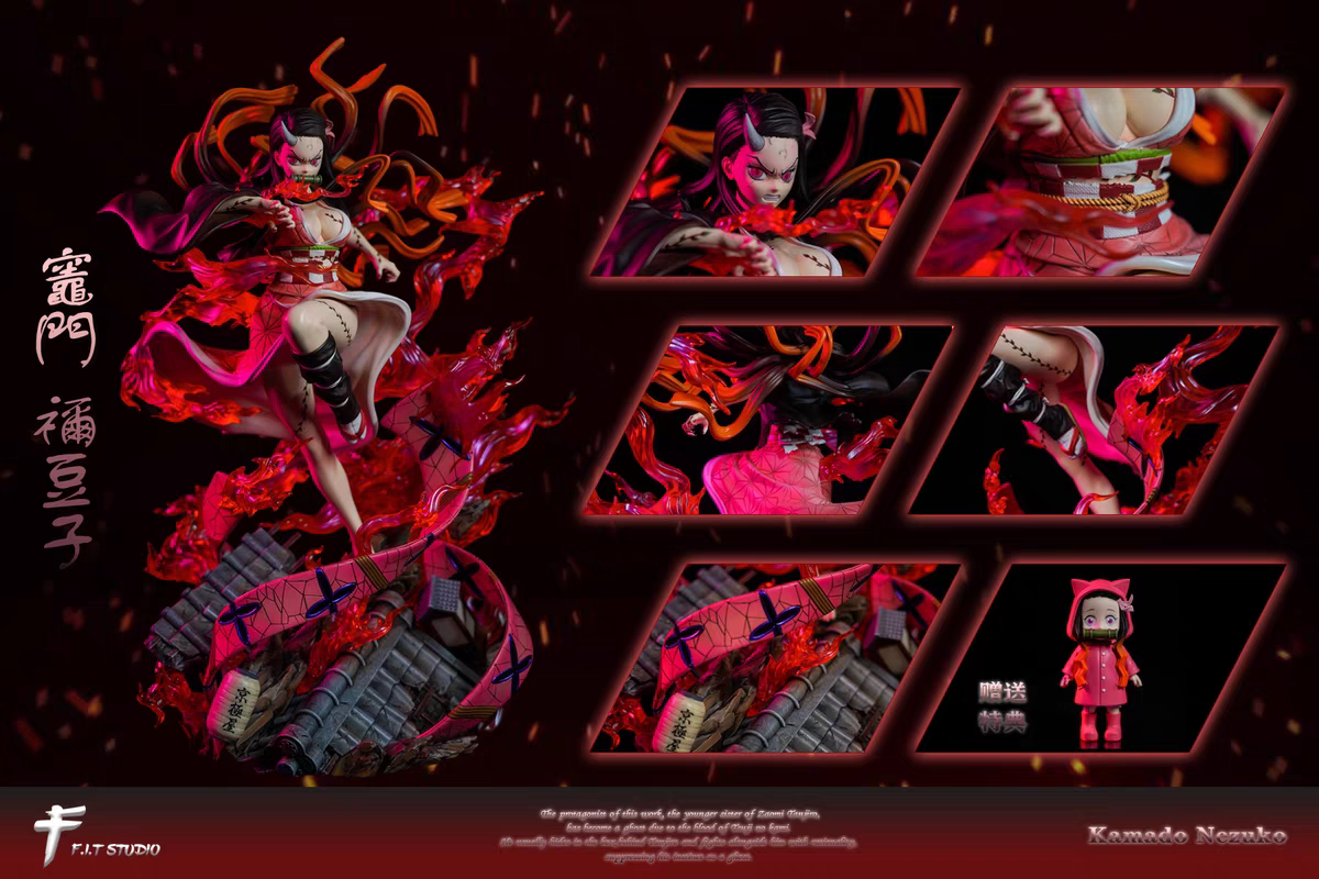 Demon Slayer Kamado Nezuko Figure Statue Figurine Modèle Poupée Kimetsu No Yaiba Collection