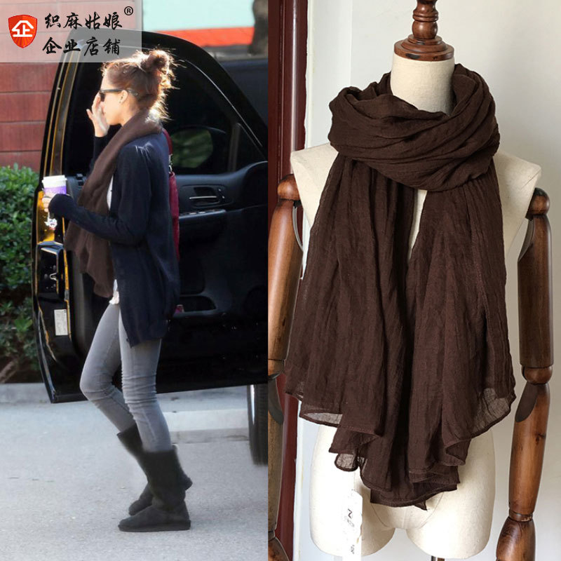 Artistic Cotton and Linen Scarf for Women, Autumn and Winter 2026 New Versatile Artistic Oversized Solid Color Neck Protection Air Conditioning Shawl Long Silk Scarf Artistic Cotton and Linen Scarf for Women, Autumn and Winter 2026 New Versatile Artistic Oversized Solid Color Neck Protection Air Conditioning Shawl Long Silk Scarf
