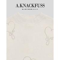 Ankkfuss Designer Brand нанести удар Love American American Creative Emlleckery Loose Sweater Мужчины и женщины
