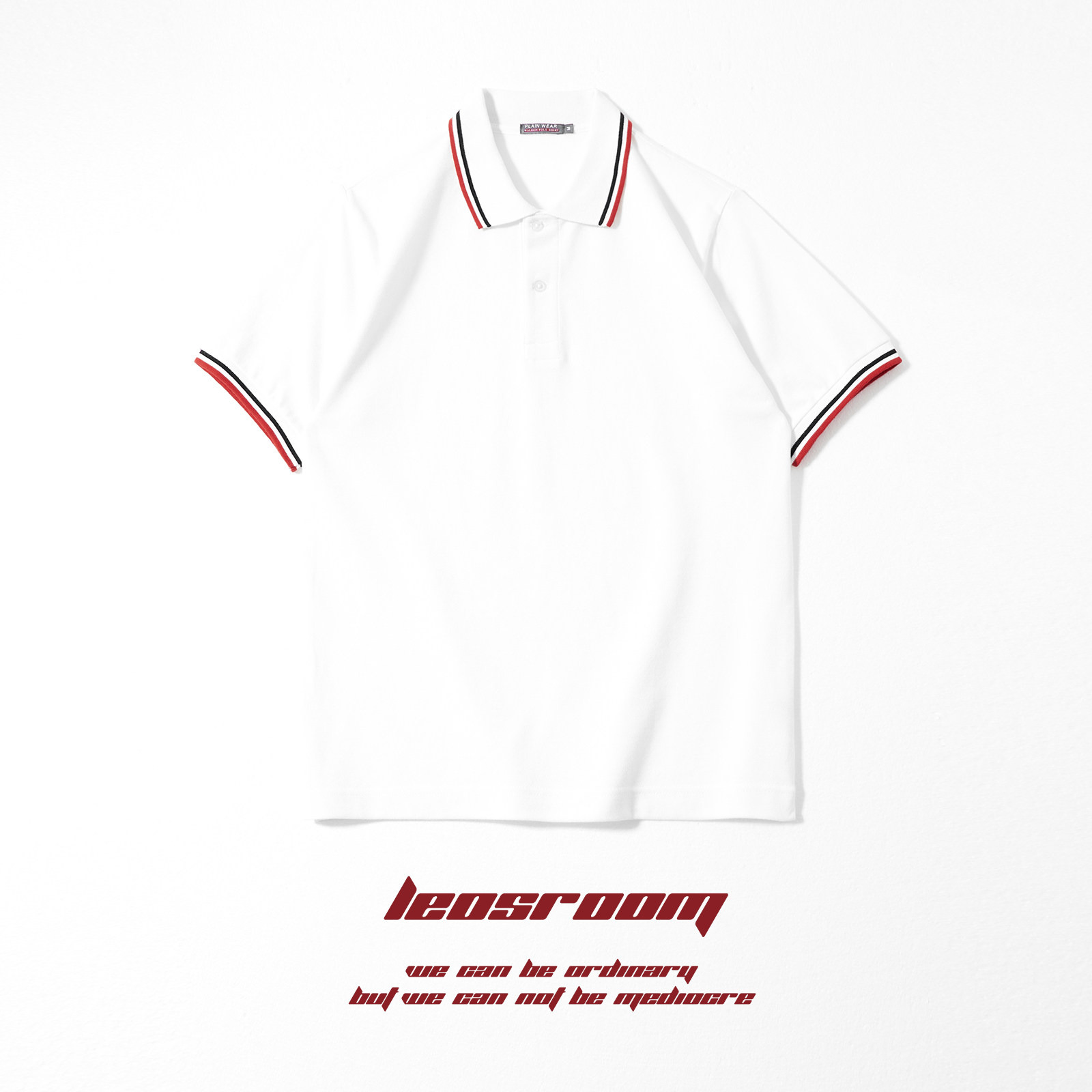 POLO shirt male tide card with collar male Rafa Laurenma jersey full cotton breathable comfortable flap short sleeve T-shirt loose casual