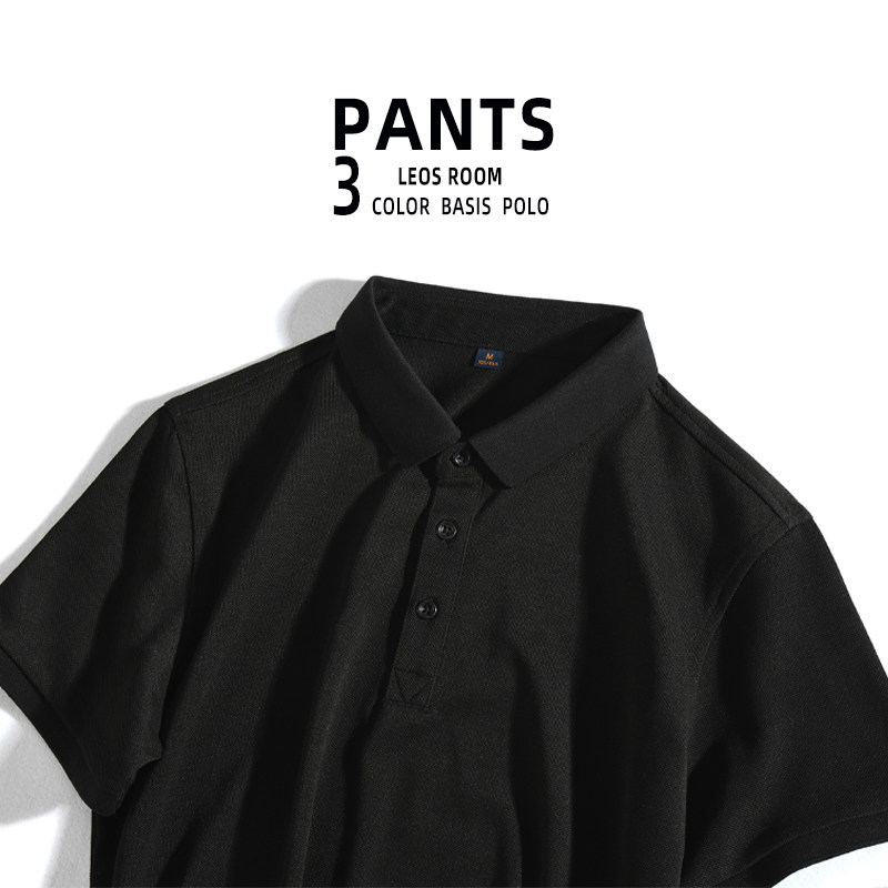 Polo shirt men short sleeve color T - shirt day casual business half sleeve Lauren Lauren shirt trend