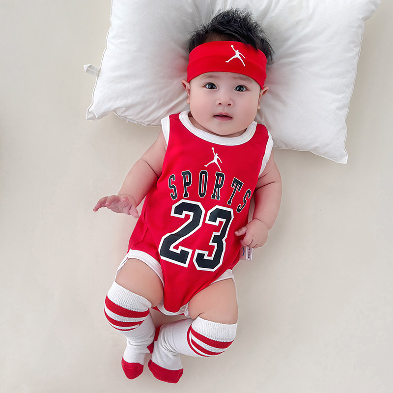 baby basketball jersey romper newborn summer sports onesie for photoshoots baby basketball jersey romper newborn summer sports onesie for photoshoots