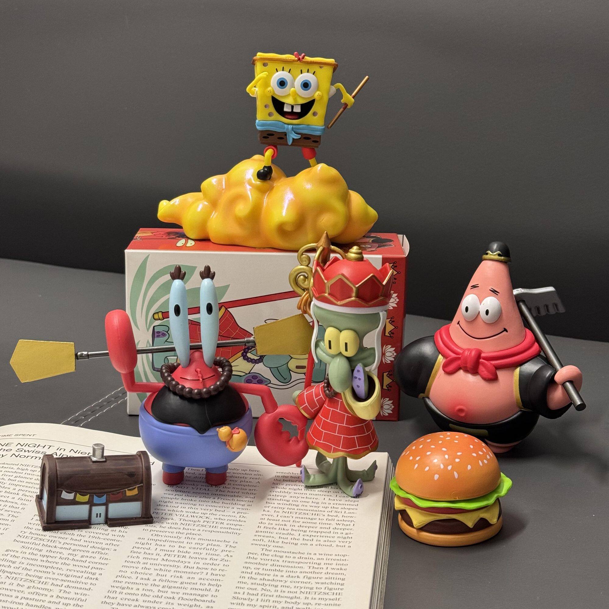 西游海绵宝宝系列派大星章鱼哥蟹老板可爱摆件居家饰品礼物礼品_潮玩盲盒_淘宝游戏网