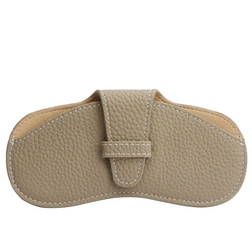 Портативные брендовые солнцезащитные очки на солнечной энергии, сумка для хранения подходит для мужчин и женщин, защитный чехол, из натуральной кожи