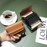 Картхолдер, маленькая сумка через плечо, модный изысканный антимагнитный бумажник, из натуральной кожи