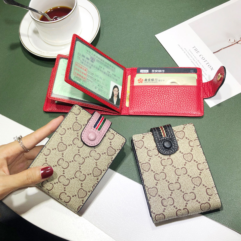 Leather Driving License Driver License Leather Cover for a female ultra-thin driver's license protective height-end motor vehicle personality