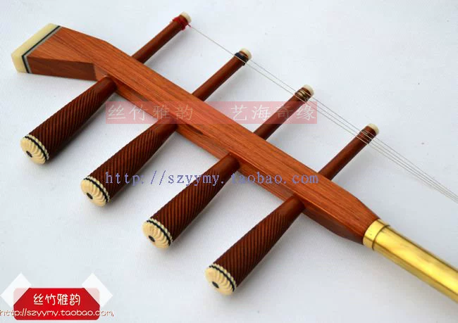 Nhạc cụ Mông Cổ Chính hãng chuyên nghiệp gỗ đàn hương đỏ Trung Quốc ống đồng bốn Hu - Nhạc cụ dân tộc