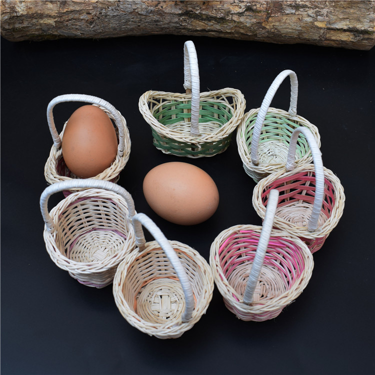 Mini-small basket type small multi-meat basket Cosmetics Mouth Red Packing Basket choreograpevine basket Basket Dance Props