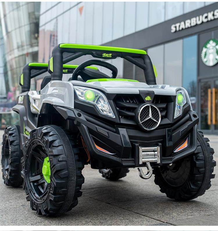 Электромобиль детский 清仓处理超大号儿童电动车越野车遥控小孩玩具车可坐大人宝宝摇摆 OTHER