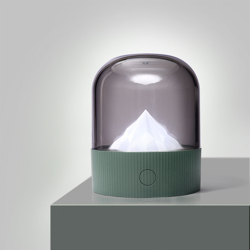 Creative nostalgia glass Suction Small Night Light Bedroom Bedside Companion Sleeping Light Cafe Bar USB Charging Atmosphere Light