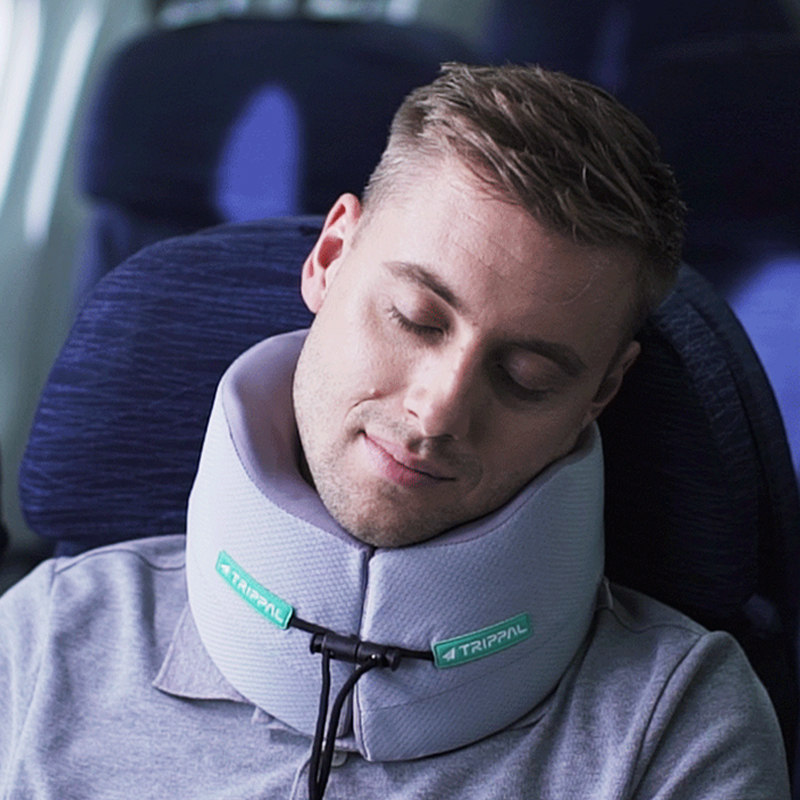 TripPal travel 1 double core support U pillow 360 degrees full support without crooked neck U neck pillow